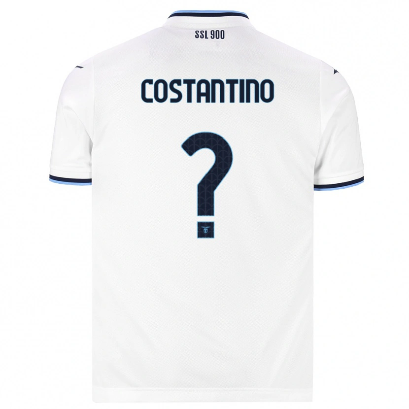 Danxen Heren Davide Costantino #0 Wit Marineblauw Uitshirt Uittenue 2026/27 T-Shirt