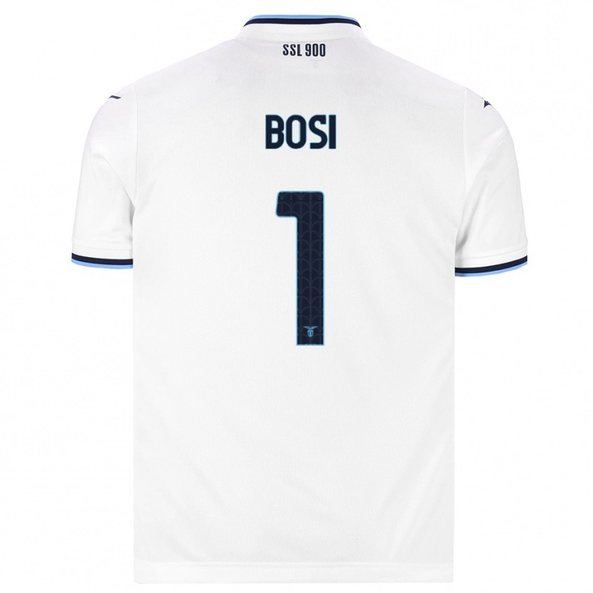 Danxen Heren Gioele Bosi #1 Wit Marineblauw Uitshirt Uittenue 2026/27 T-Shirt