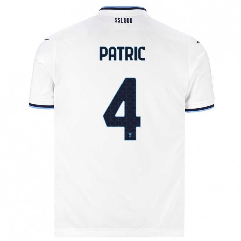Danxen Heren Patricio Gabarrón Gil #4 Wit Marineblauw Uitshirt Uittenue 2026/27 T-Shirt