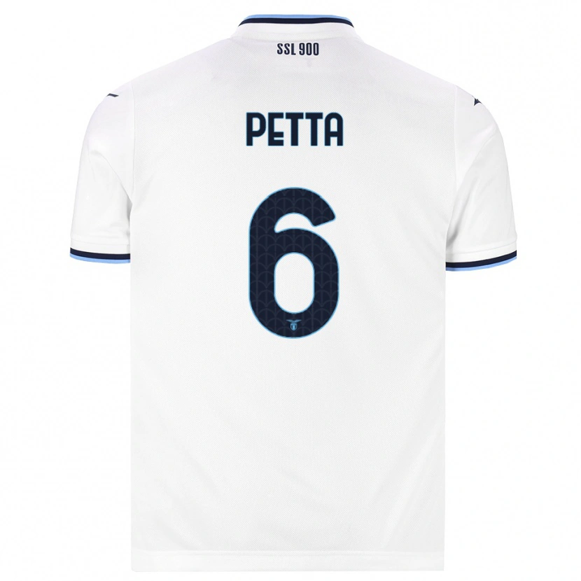 Danxen Heren Andrea Petta #6 Wit Marineblauw Uitshirt Uittenue 2026/27 T-Shirt