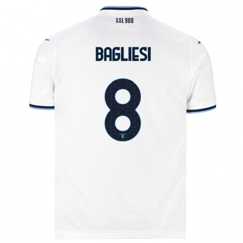 Danxen Heren Thomas Bagliesi #8 Wit Marineblauw Uitshirt Uittenue 2026/27 T-Shirt