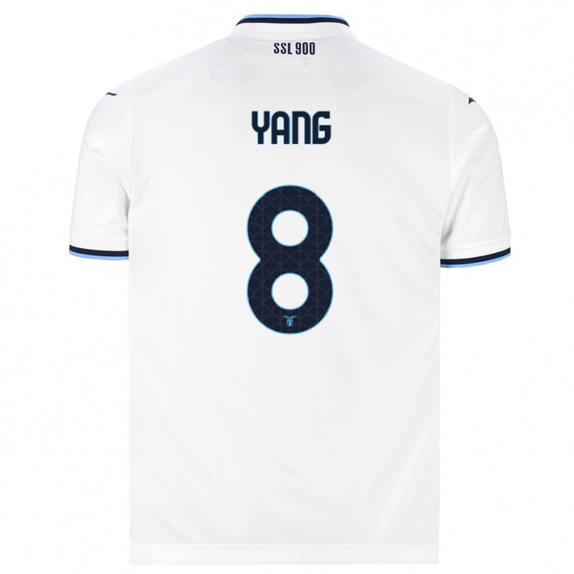 Danxen Heren Lina Yang #8 Wit Marineblauw Uitshirt Uittenue 2026/27 T-Shirt