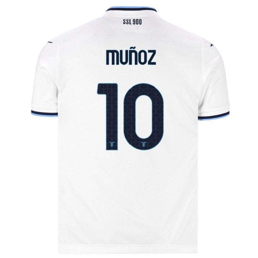 Danxen Heren Cristo Muñoz #10 Wit Marineblauw Uitshirt Uittenue 2026/27 T-Shirt