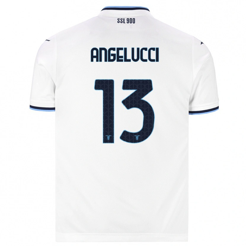Danxen Heren Valerio Angelucci #13 Wit Marineblauw Uitshirt Uittenue 2026/27 T-Shirt