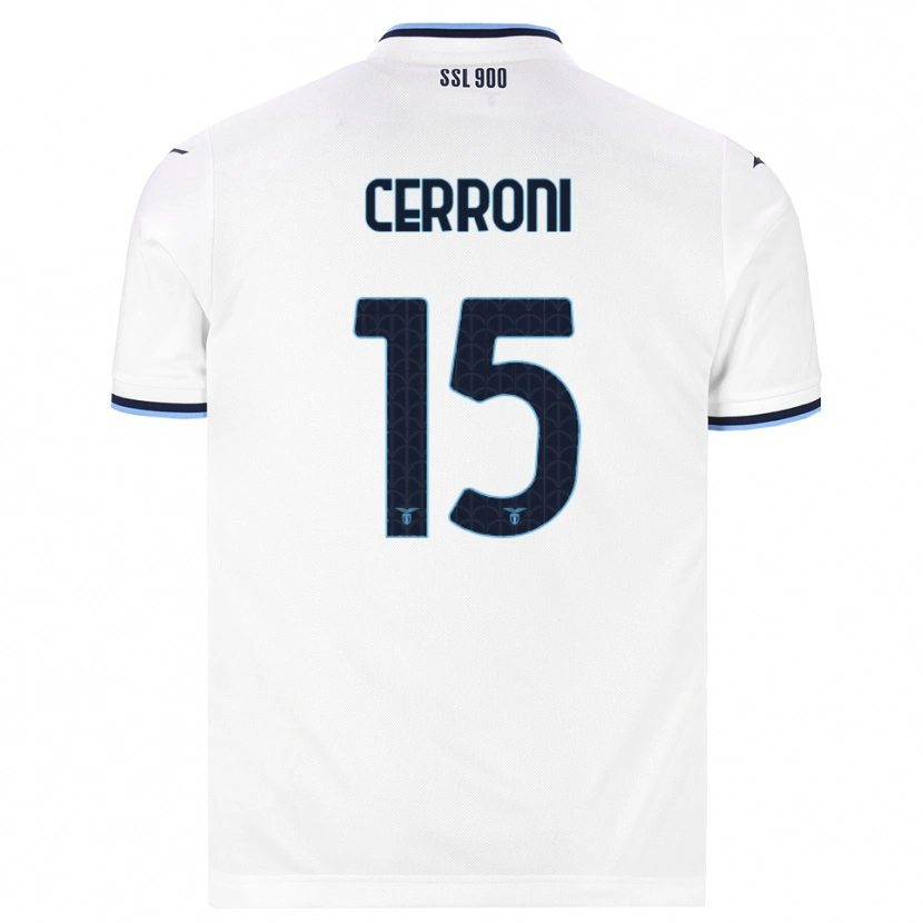 Danxen Heren Leonardo Cerroni #15 Wit Marineblauw Uitshirt Uittenue 2026/27 T-Shirt