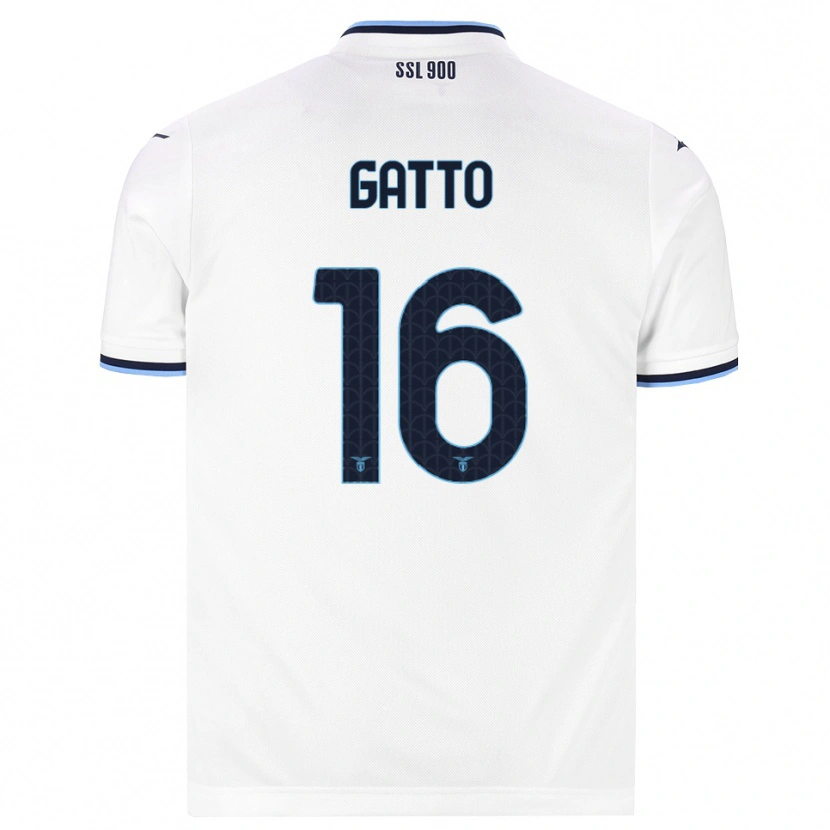 Danxen Heren Francesco Gatto #16 Wit Marineblauw Uitshirt Uittenue 2026/27 T-Shirt