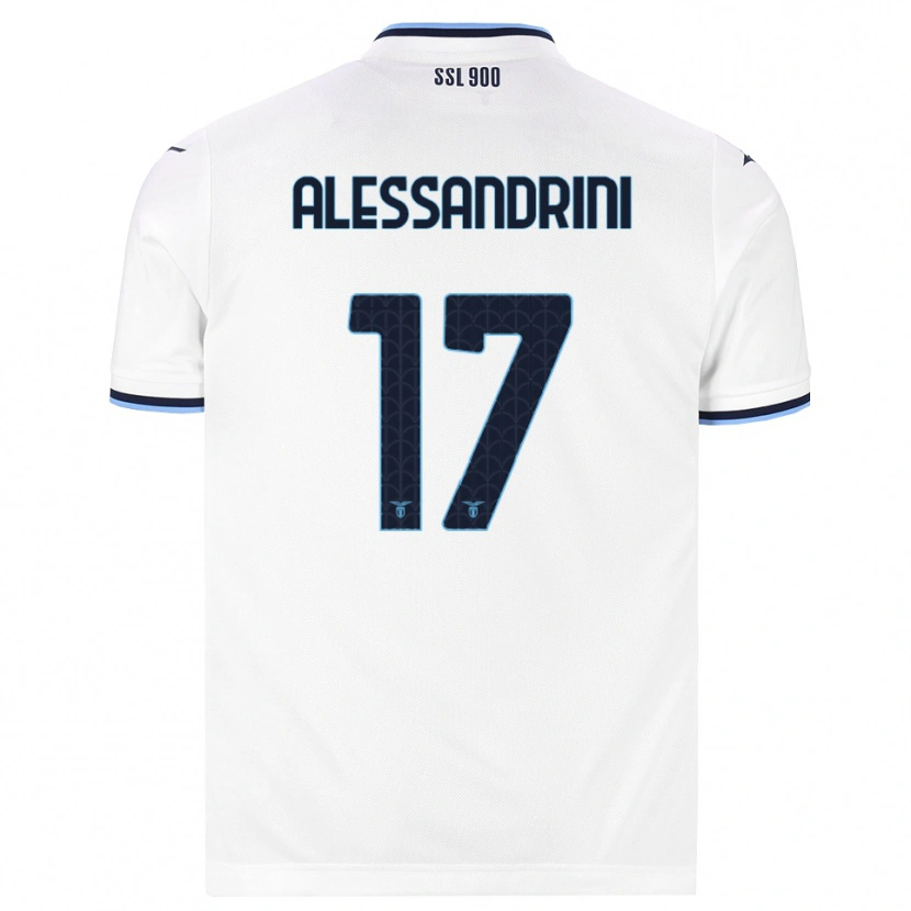 Danxen Heren Fabrizio Alessandrini #17 Wit Marineblauw Uitshirt Uittenue 2026/27 T-Shirt
