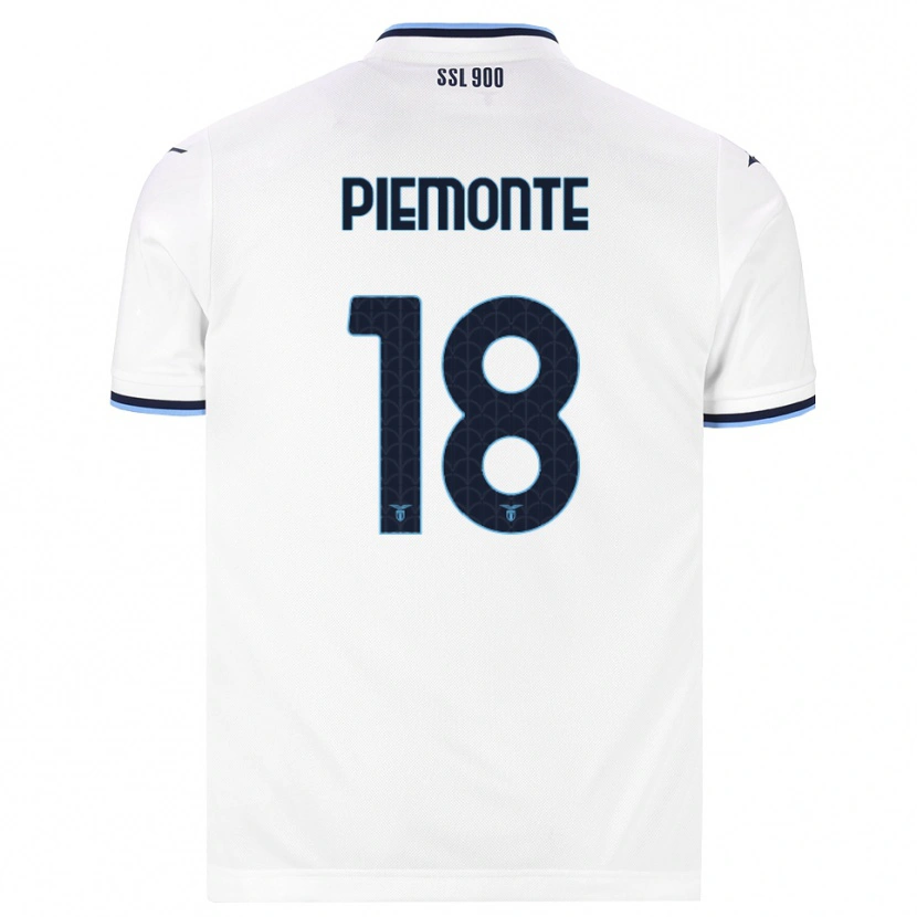 Danxen Heren Martina Piemonte #18 Wit Marineblauw Uitshirt Uittenue 2026/27 T-Shirt