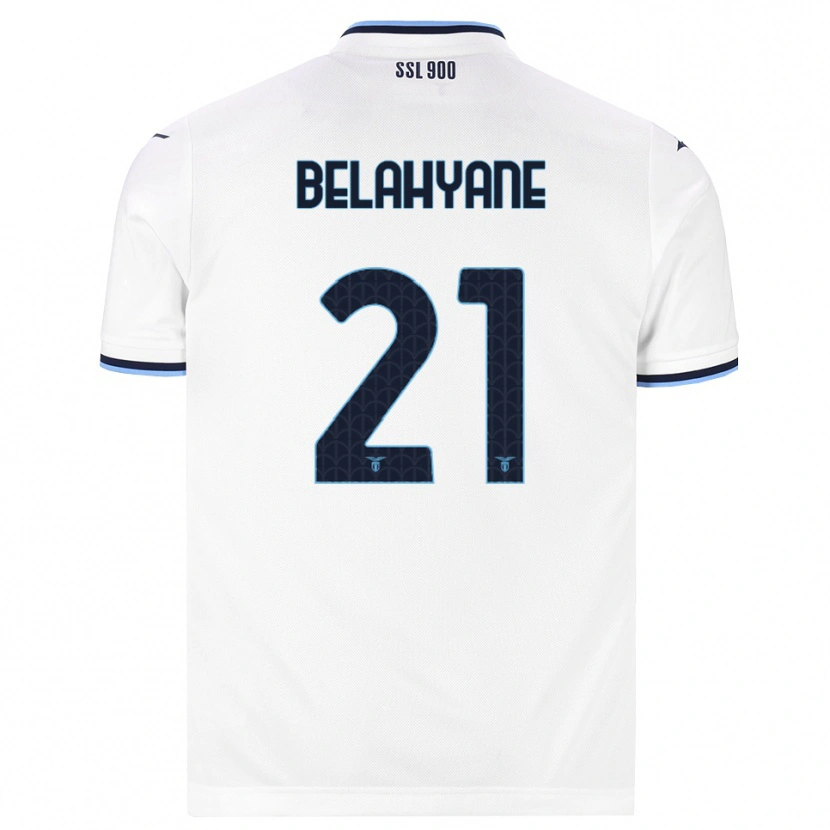 Danxen Heren Reda Belahyane #21 Wit Marineblauw Uitshirt Uittenue 2026/27 T-Shirt