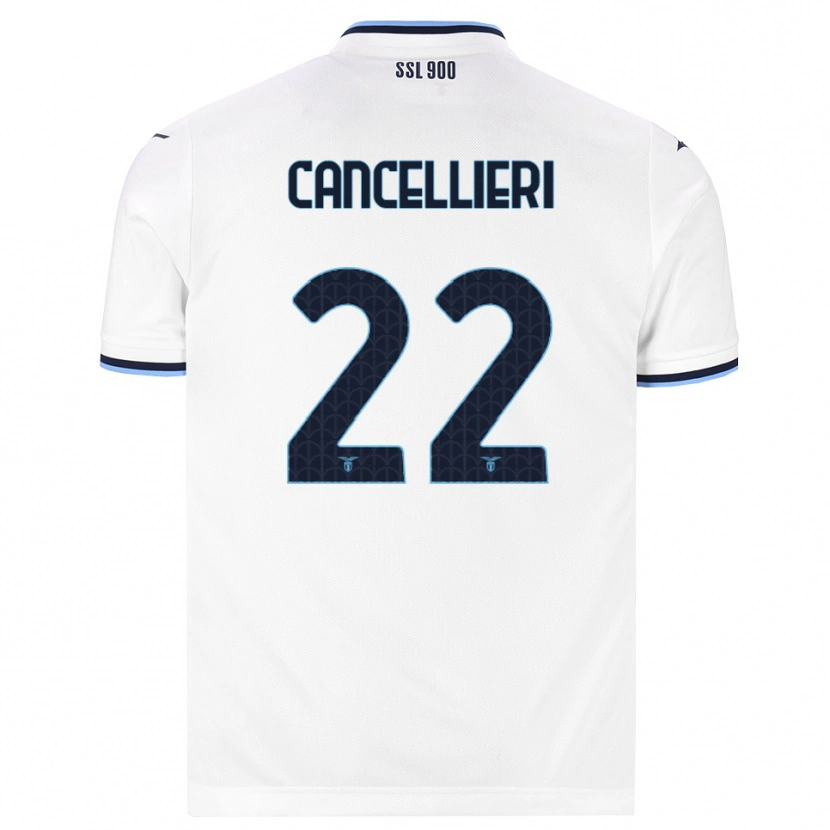Danxen Heren Matteo Cancellieri #22 Wit Marineblauw Uitshirt Uittenue 2026/27 T-Shirt