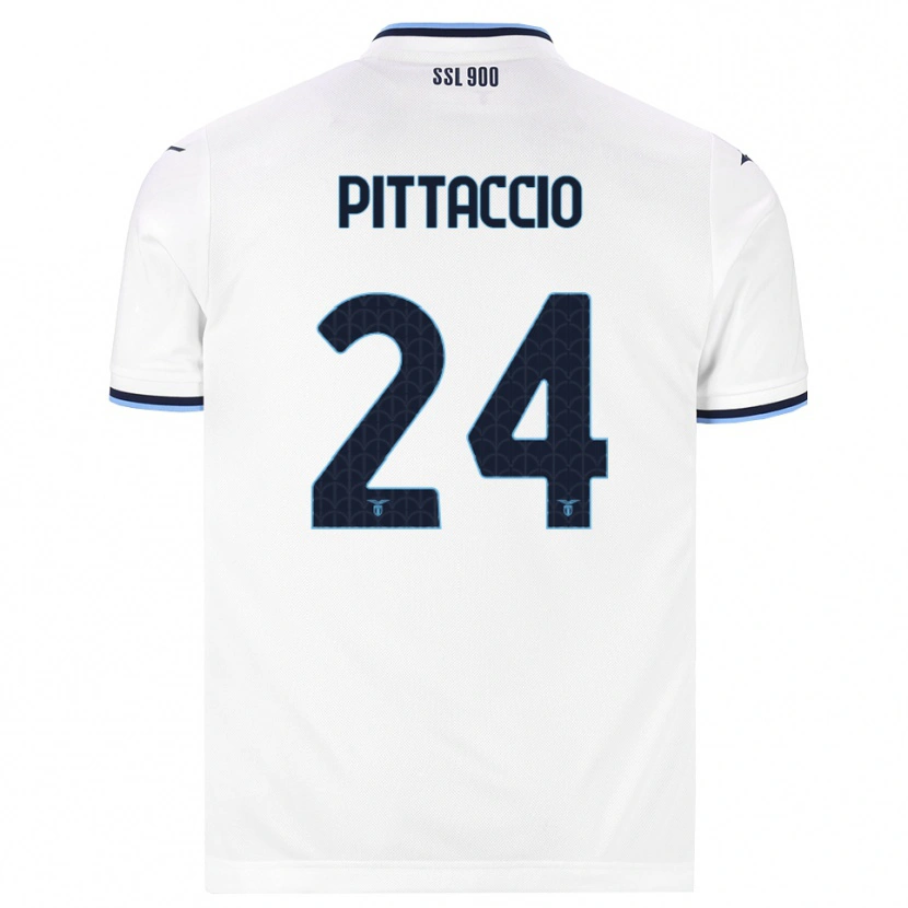 Danxen Heren Francesca Pittaccio #24 Wit Marineblauw Uitshirt Uittenue 2026/27 T-Shirt