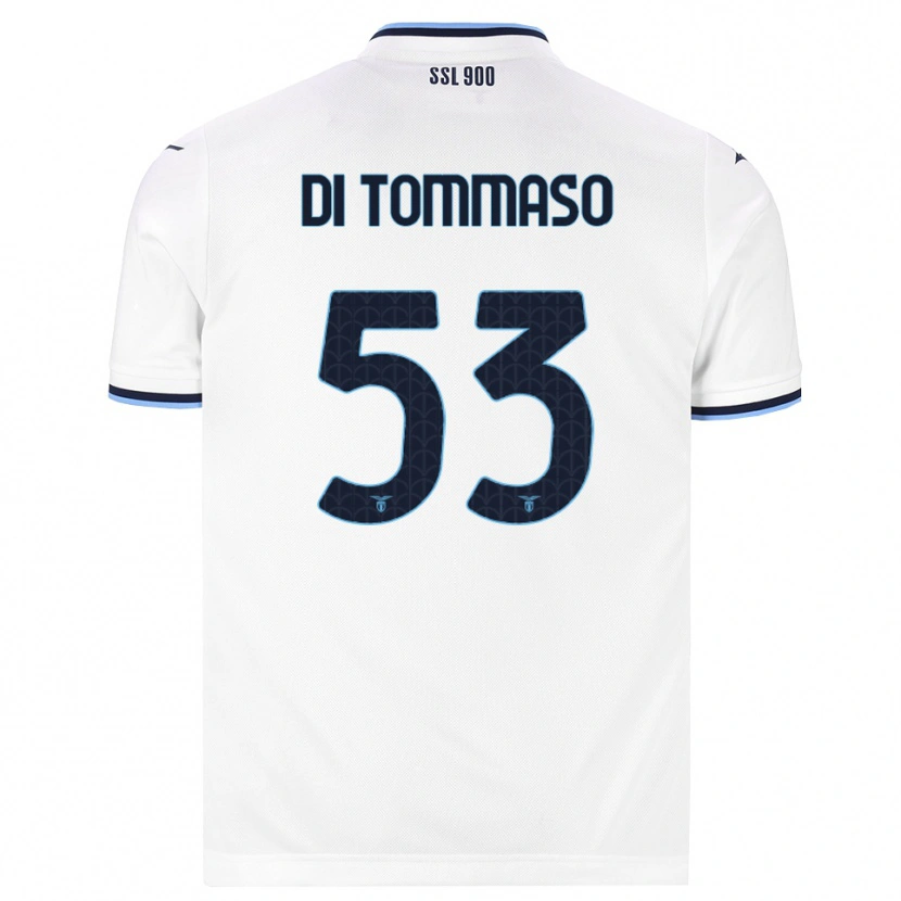 Danxen Heren Leonardo Di Tommaso #53 Wit Marineblauw Uitshirt Uittenue 2026/27 T-Shirt