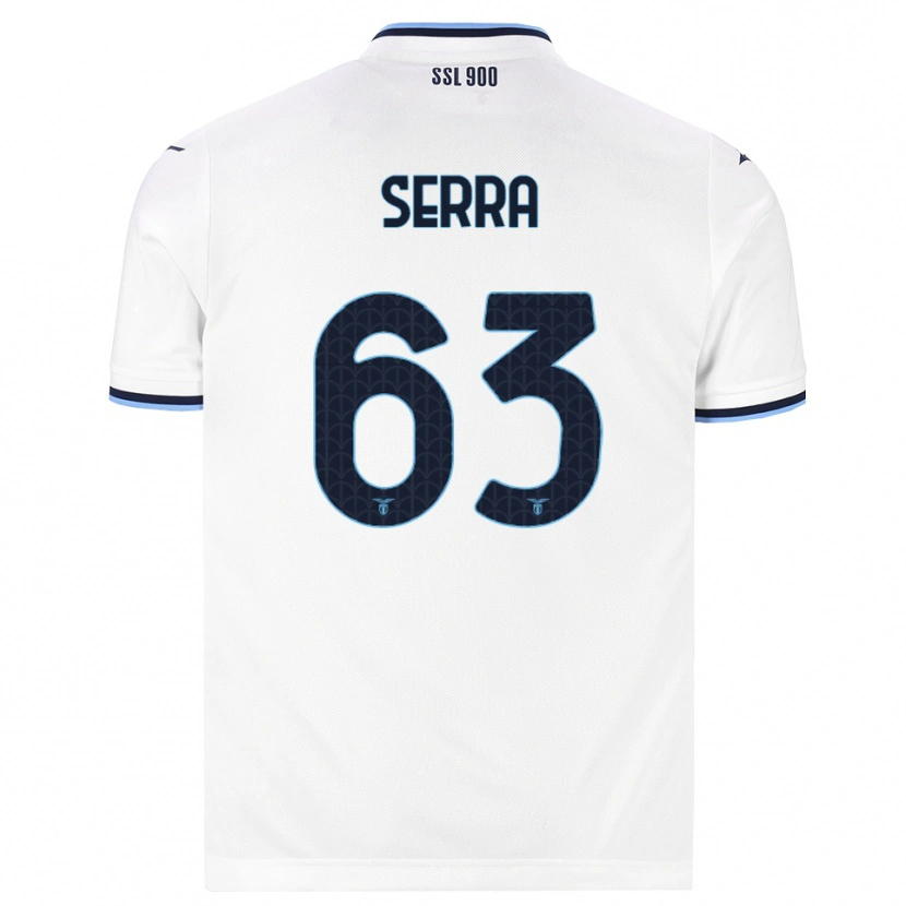 Danxen Heren Federico Serra #63 Wit Marineblauw Uitshirt Uittenue 2026/27 T-Shirt