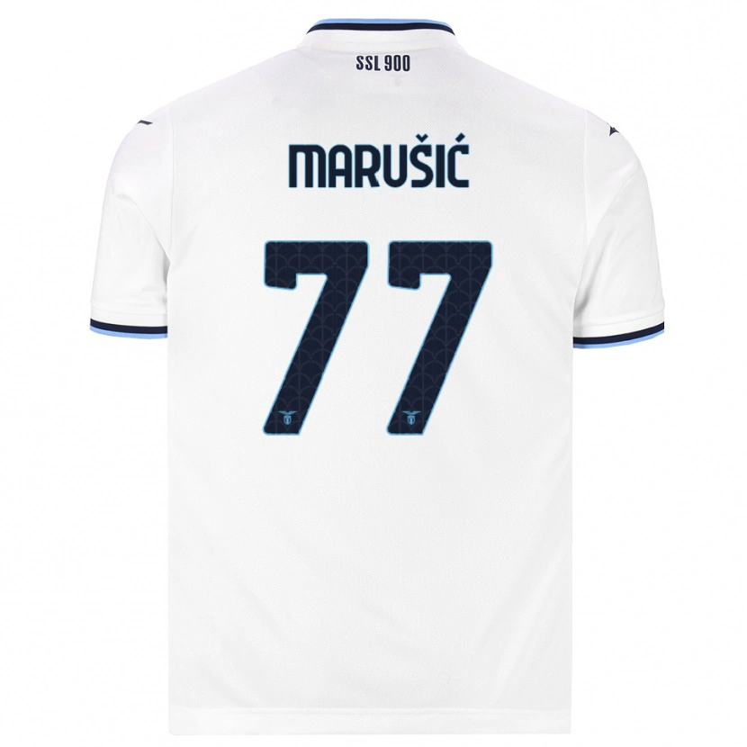 Danxen Heren Adam Marusic #77 Wit Marineblauw Uitshirt Uittenue 2026/27 T-Shirt
