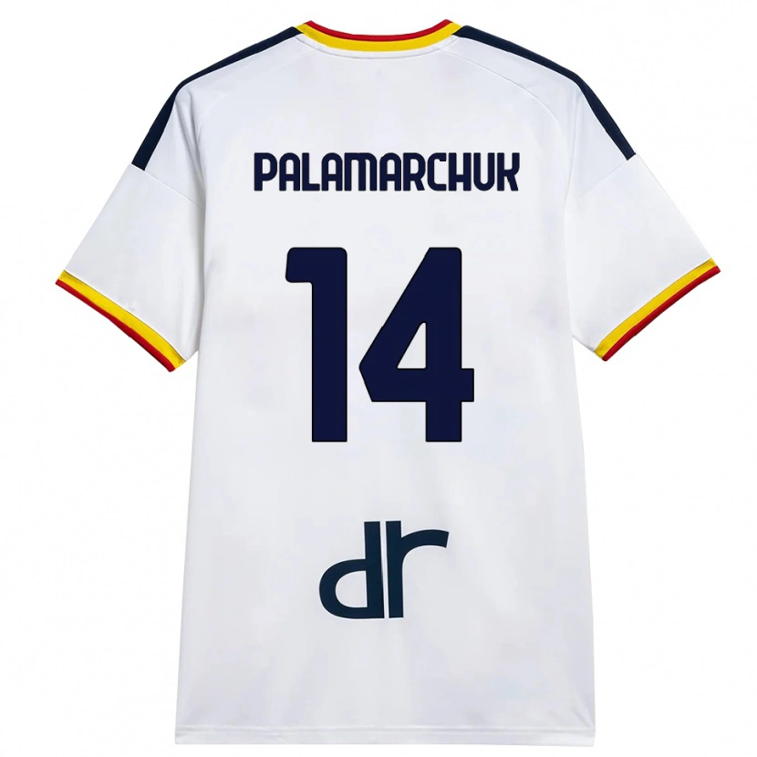 Danxen Heren Cristiano Palamarchuk #14 Wit Geel Rood Uitshirt Uittenue 2026/27 T-Shirt