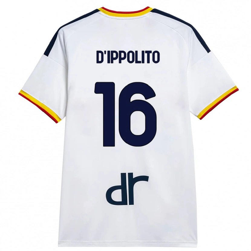 Danxen Heren Nicola D'ippolito #16 Wit Geel Rood Uitshirt Uittenue 2026/27 T-Shirt