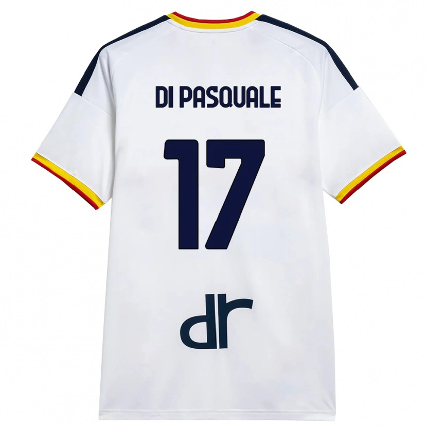 Danxen Heren Alessandro Di Pasquale #17 Wit Geel Rood Uitshirt Uittenue 2026/27 T-Shirt