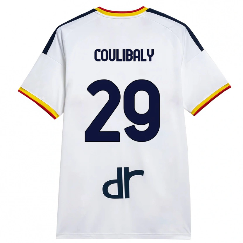 Danxen Heren Lassana Coulibaly #29 Wit Geel Rood Uitshirt Uittenue 2026/27 T-Shirt