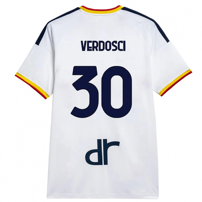 Danxen Heren Simone Verdosci #30 Wit Geel Rood Uitshirt Uittenue 2026/27 T-Shirt