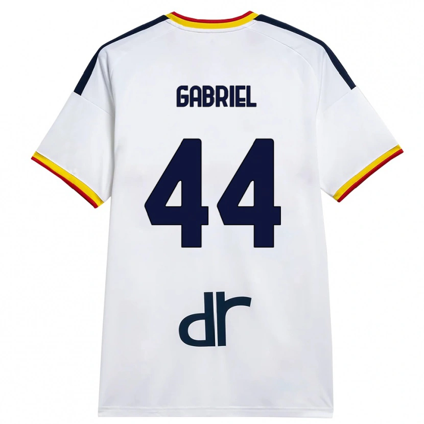 Danxen Heren Tiago Gabriel #44 Wit Geel Rood Uitshirt Uittenue 2026/27 T-Shirt