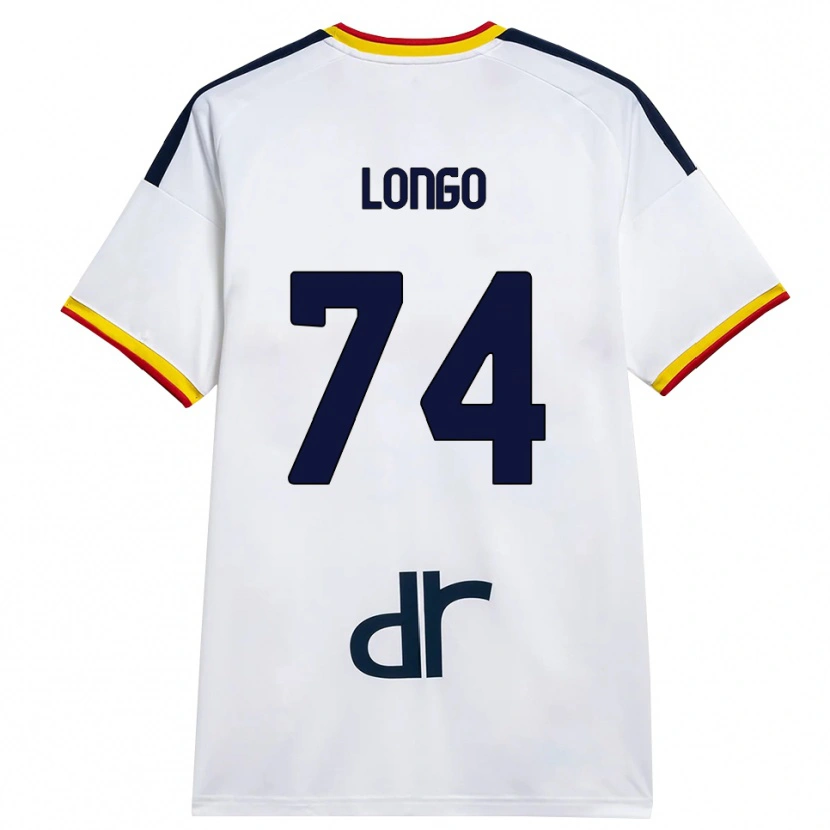 Danxen Heren Francesco Longo #74 Wit Geel Rood Uitshirt Uittenue 2026/27 T-Shirt