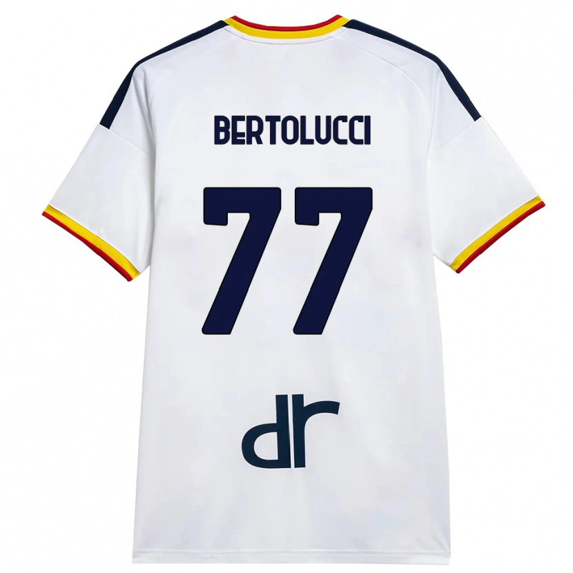 Danxen Heren Sandro Bertolucci #77 Wit Geel Rood Uitshirt Uittenue 2026/27 T-Shirt