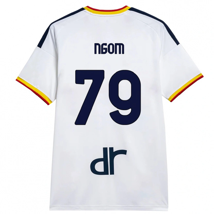 Danxen Heren Oumar Ngom #79 Wit Geel Rood Uitshirt Uittenue 2026/27 T-Shirt