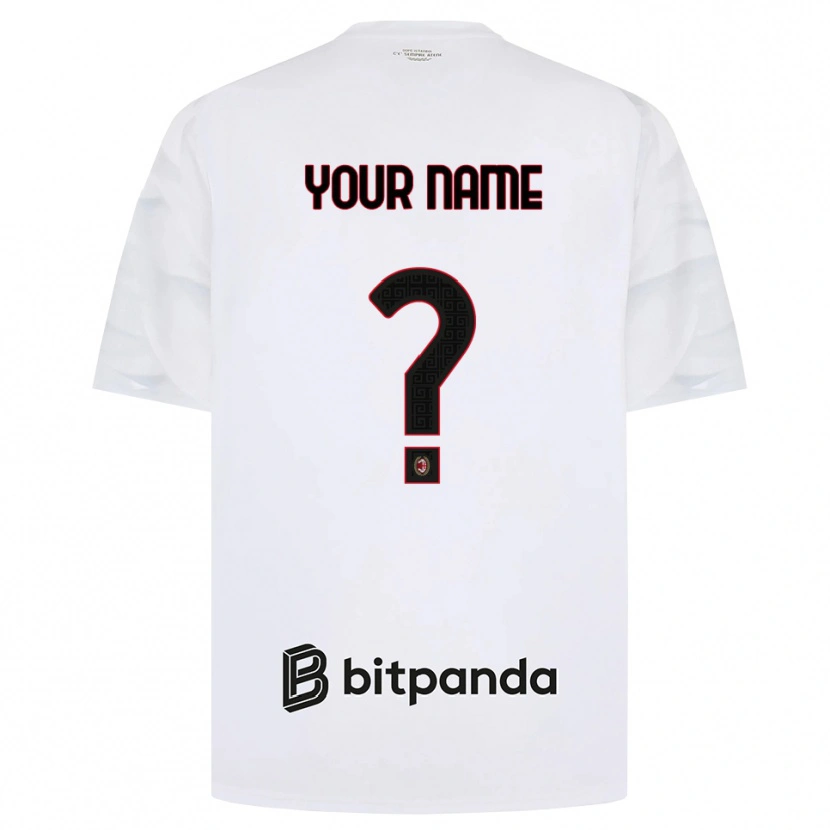 Danxen Heren Uw Naam #0 Wit Rood Zwart Uitshirt Uittenue 2026/27 T-Shirt