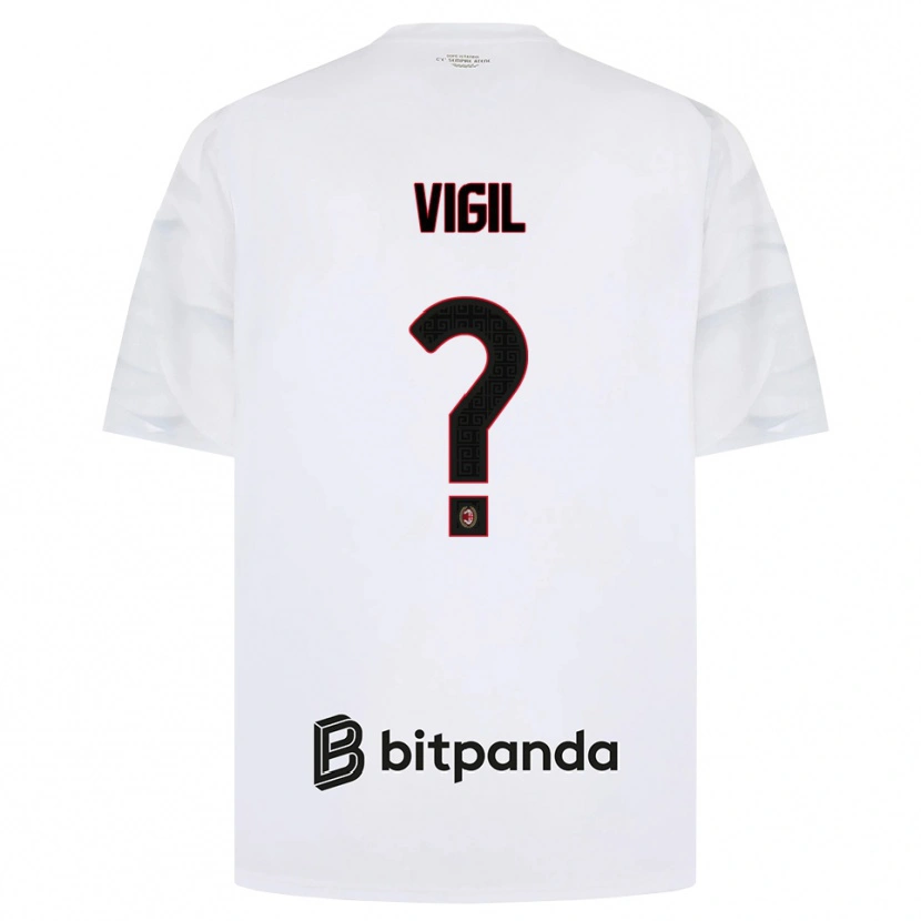 Danxen Heren Christian Vigil #0 Wit Rood Zwart Uitshirt Uittenue 2026/27 T-Shirt