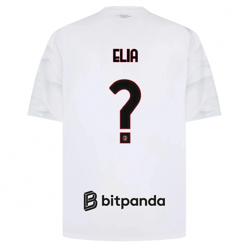 Danxen Heren Emanuele Elia #0 Wit Rood Zwart Uitshirt Uittenue 2026/27 T-Shirt