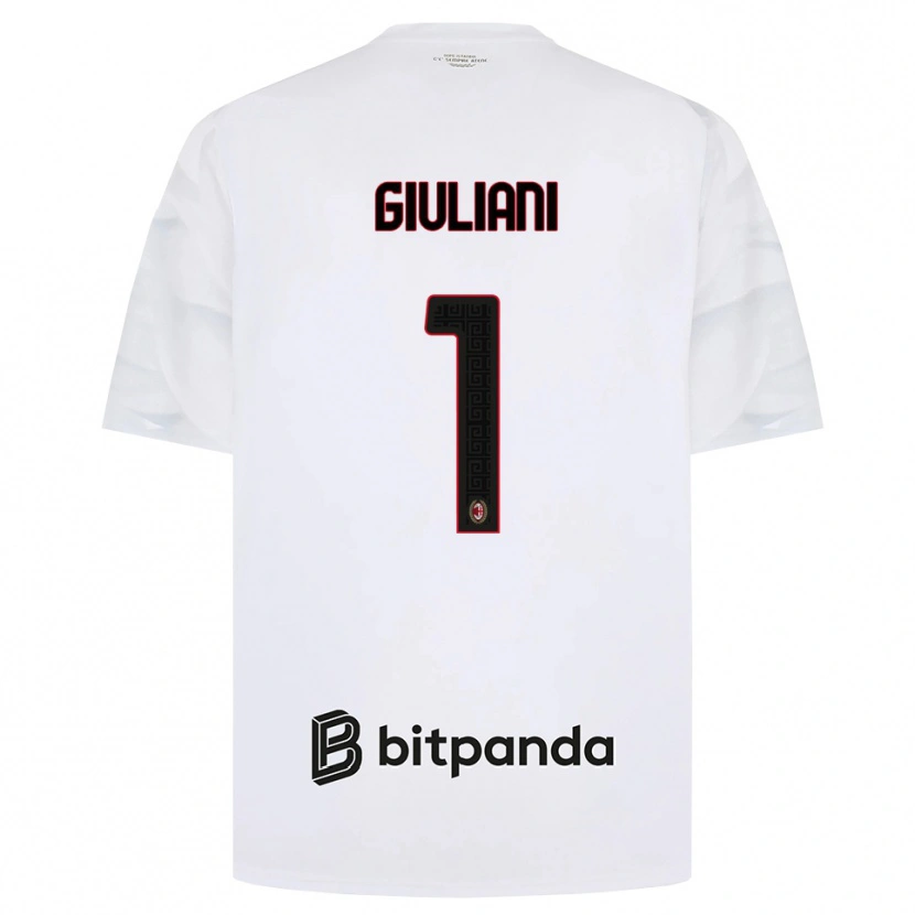 Danxen Heren Laura Giuliani #1 Wit Rood Zwart Uitshirt Uittenue 2026/27 T-Shirt