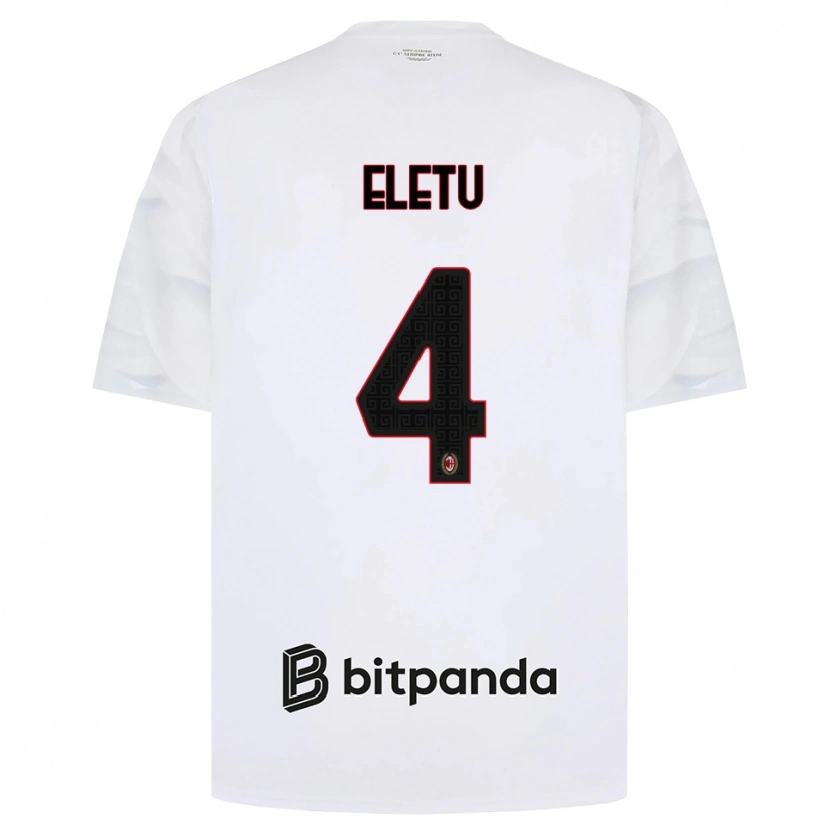 Danxen Heren Victor Eletu #4 Wit Rood Zwart Uitshirt Uittenue 2026/27 T-Shirt