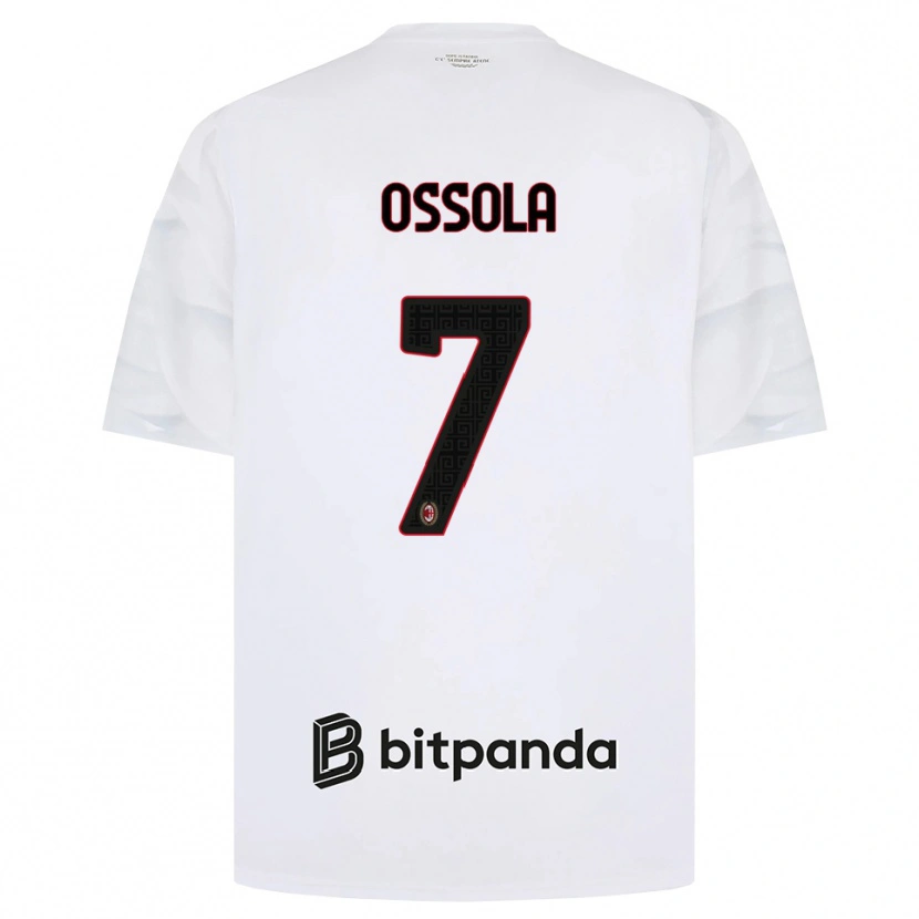 Danxen Heren Lorenzo Ossola #7 Wit Rood Zwart Uitshirt Uittenue 2026/27 T-Shirt