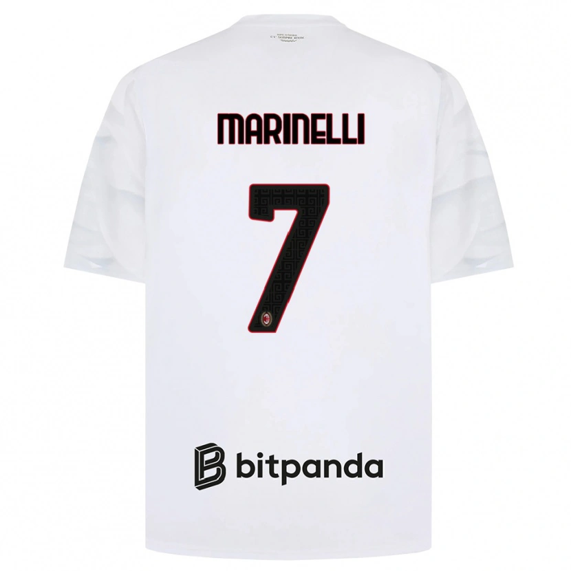 Danxen Heren Gloria Marinelli #7 Wit Rood Zwart Uitshirt Uittenue 2026/27 T-Shirt