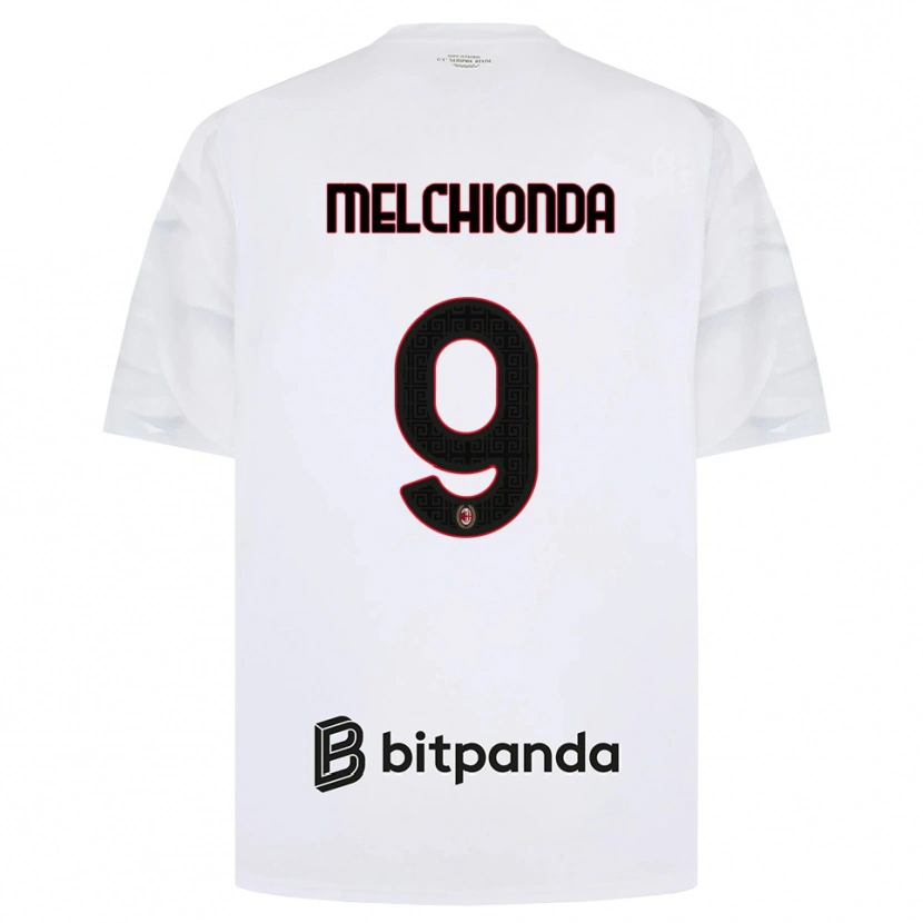 Danxen Heren Marco Melchionda #9 Wit Rood Zwart Uitshirt Uittenue 2026/27 T-Shirt
