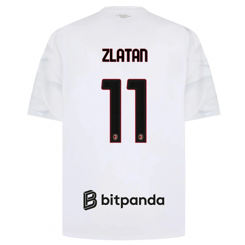 Danxen Heren Zlatan Ibrahimovic #11 Wit Rood Zwart Uitshirt Uittenue 2026/27 T-Shirt