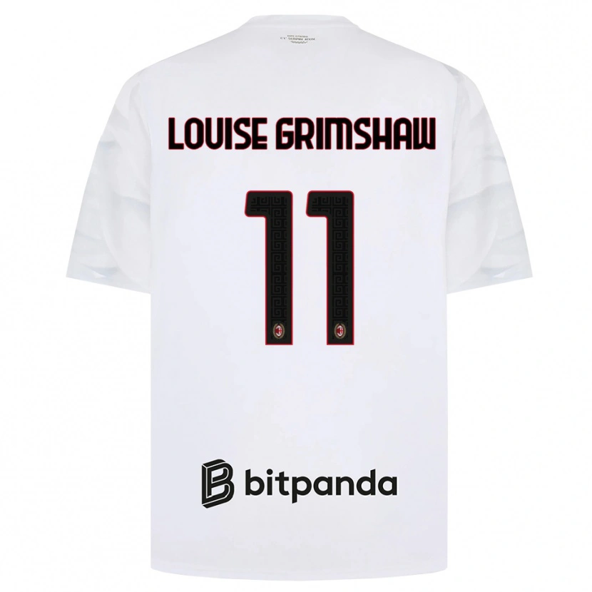 Danxen Heren Christy Louise Grimshaw #11 Wit Rood Zwart Uitshirt Uittenue 2026/27 T-Shirt