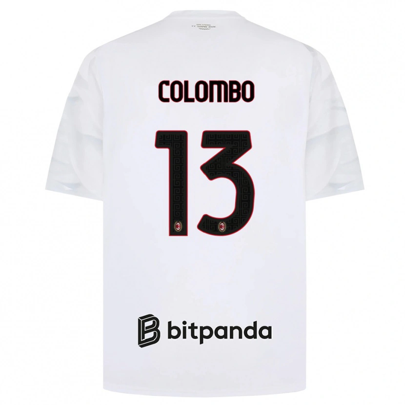 Danxen Heren Federico Colombo #13 Wit Rood Zwart Uitshirt Uittenue 2026/27 T-Shirt