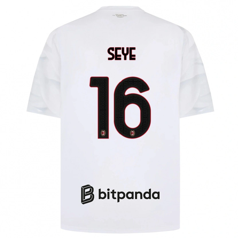 Danxen Heren Abdou Seye #16 Wit Rood Zwart Uitshirt Uittenue 2026/27 T-Shirt