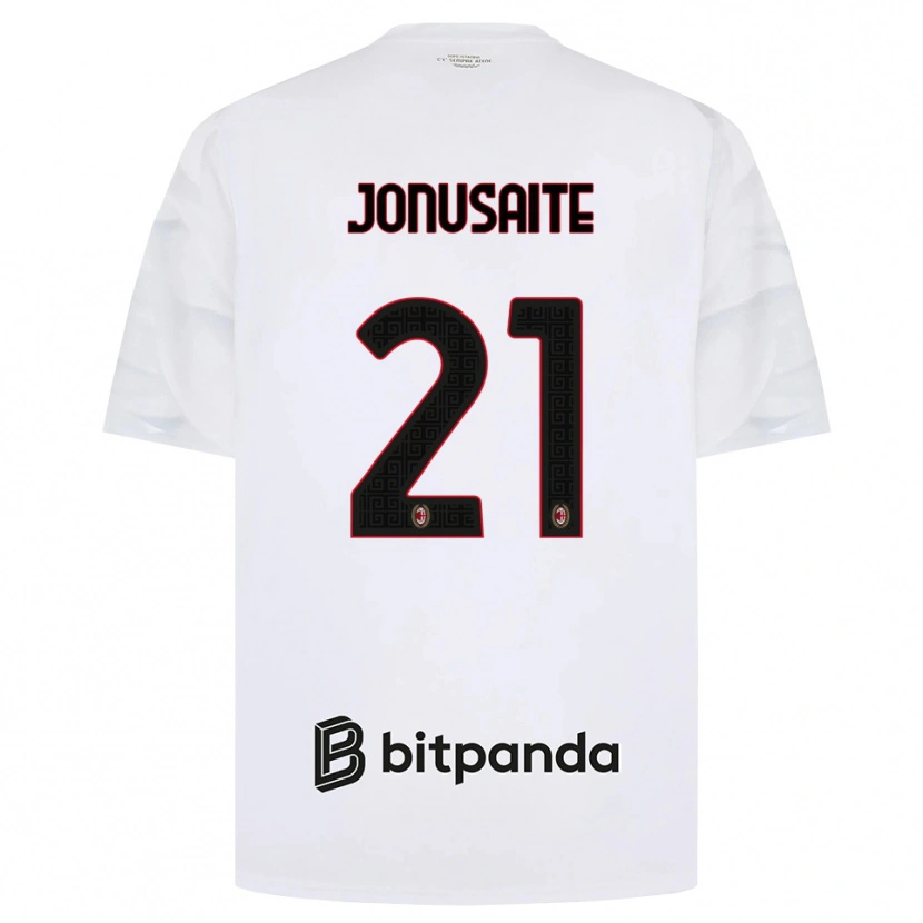 Danxen Heren Rimante Jonusaite #21 Wit Rood Zwart Uitshirt Uittenue 2026/27 T-Shirt