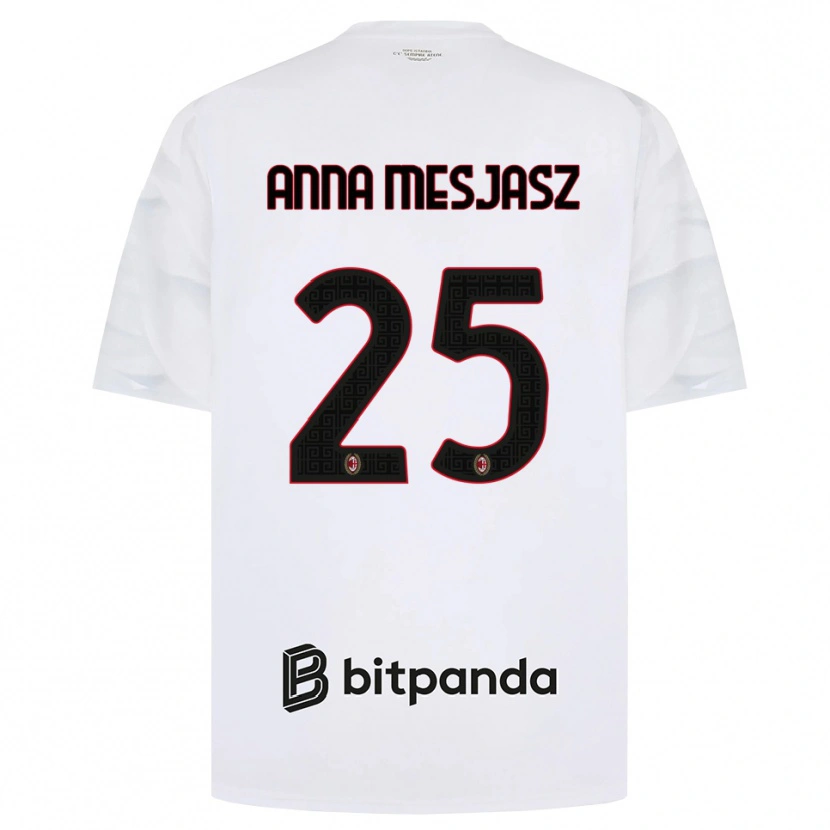Danxen Heren Małgorzata Anna Mesjasz #25 Wit Rood Zwart Uitshirt Uittenue 2026/27 T-Shirt