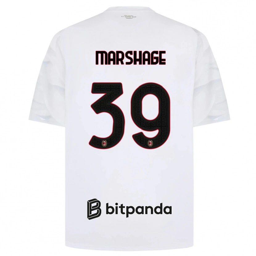 Danxen Heren Wilgot Marshage #39 Wit Rood Zwart Uitshirt Uittenue 2026/27 T-Shirt