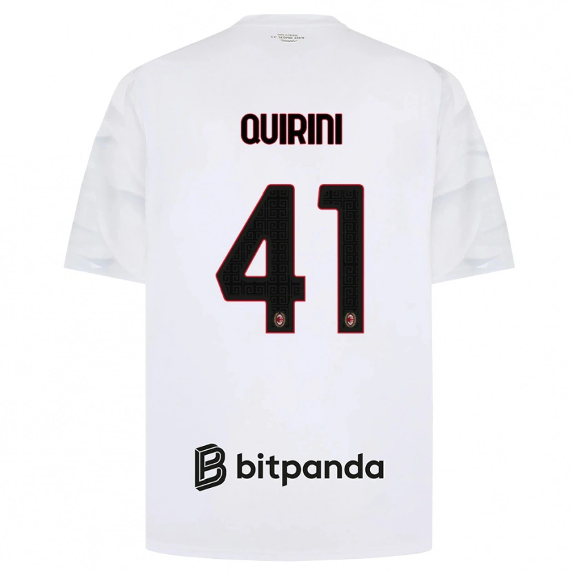 Danxen Heren Ettore Quirini #41 Wit Rood Zwart Uitshirt Uittenue 2026/27 T-Shirt