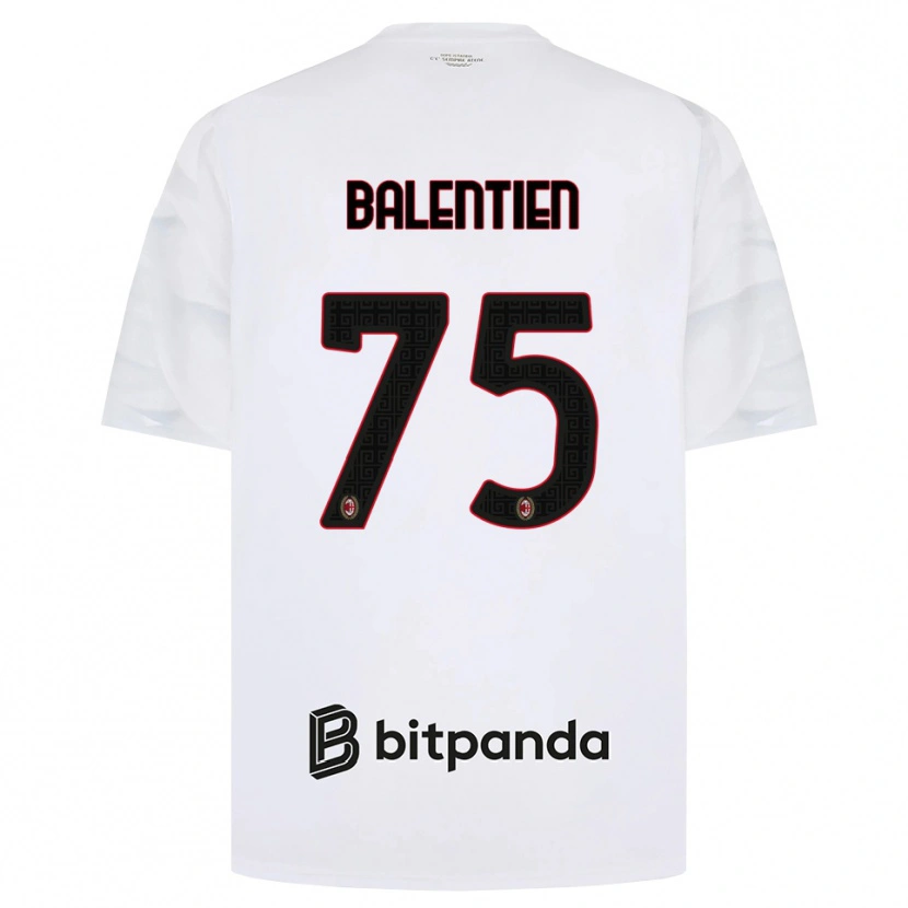 Danxen Heren Cheveyo Balentien #75 Wit Rood Zwart Uitshirt Uittenue 2026/27 T-Shirt