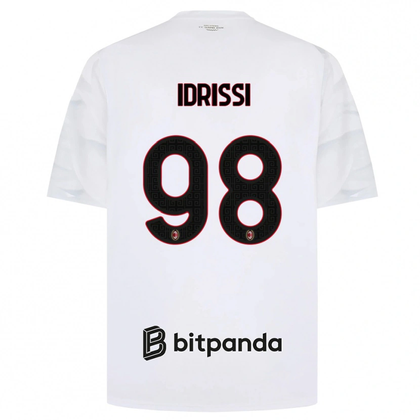 Danxen Heren Yahya Idrissi #98 Wit Rood Zwart Uitshirt Uittenue 2026/27 T-Shirt