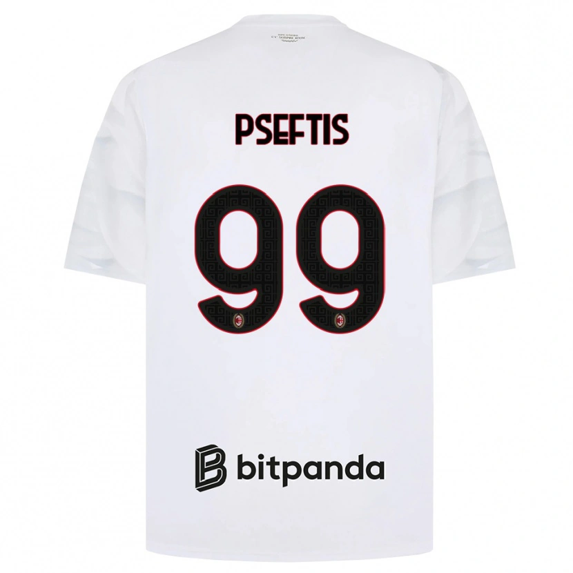 Danxen Heren Fotios Pseftis #99 Wit Rood Zwart Uitshirt Uittenue 2026/27 T-Shirt