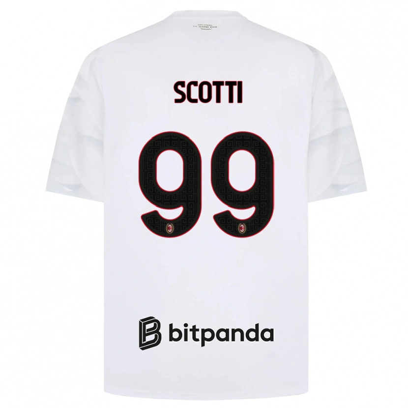 Danxen Heren Filippo Scotti #99 Wit Rood Zwart Uitshirt Uittenue 2026/27 T-Shirt