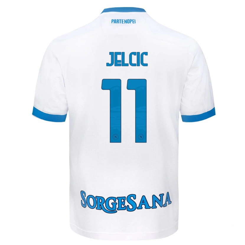 Danxen Heren Maja Jelčić #11 Wit Hemelsblauw Uitshirt Uittenue 2026/27 T-Shirt