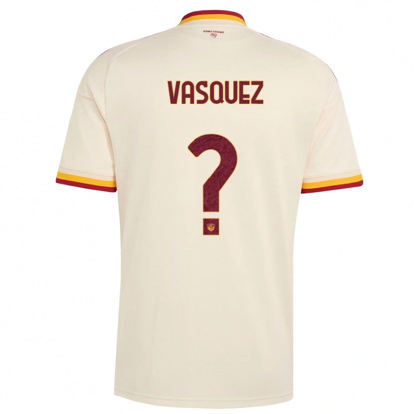 Danxen Heren Devis Vásquez #0 Champagne Rood Geel Uitshirt Uittenue 2026/27 T-Shirt