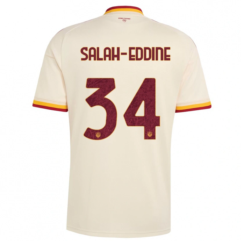 Danxen Heren Anass Salah-Eddine #34 Champagne Rood Geel Uitshirt Uittenue 2026/27 T-Shirt